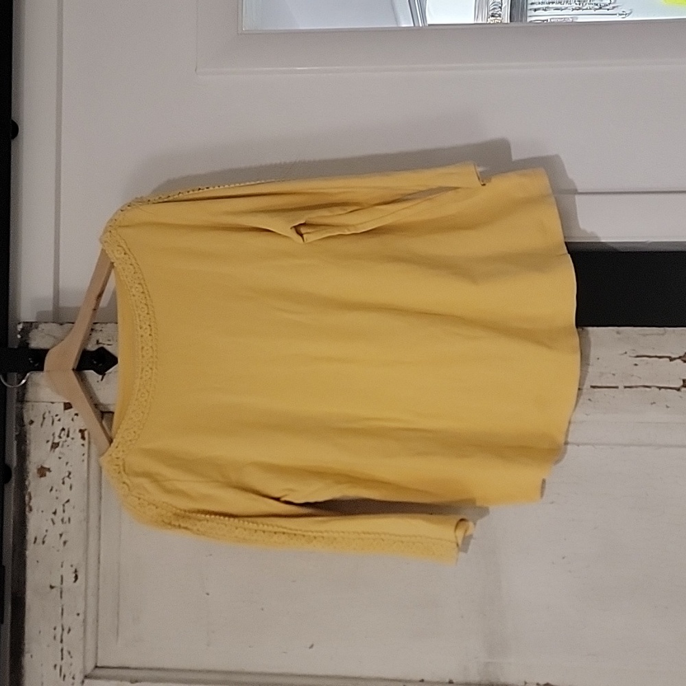 Karen Scott- yellow Ladies Blouse